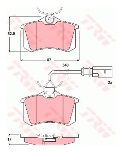 Pastilhas De Freio Traseira Audi Rs4 Avant 2000-2002 B5