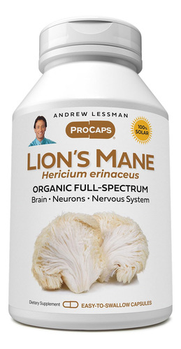 Andrew Lessman Lions Mane 30 Cápsulas Extracto Orgánico