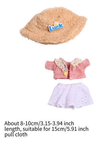 Abrigo Para Muñecas Y Traje De Falda Corta, Disfraz De Ropa