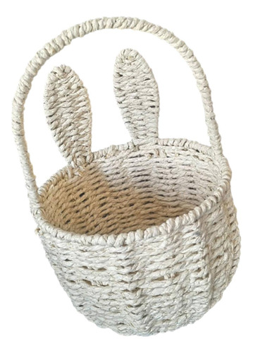 Cesta Tejida De Pascua, Decoración De Pascua, Cesta De