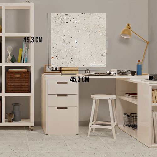 Piso Ceramico Fides Gris San Lorenzo 45,3x45,3 1ra Calidad