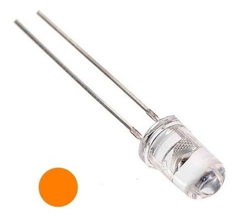 Led Naranja Ultrabrillante 5mm 15 Pzas