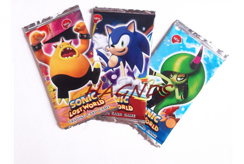 Pack Booster Sobres Sonic Tcg X6 Cartas Brillantes 48 Cartas