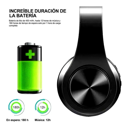 Audifonos Diadema Bluetooth Manos Libres Con Luz Led | Meses sin intereses