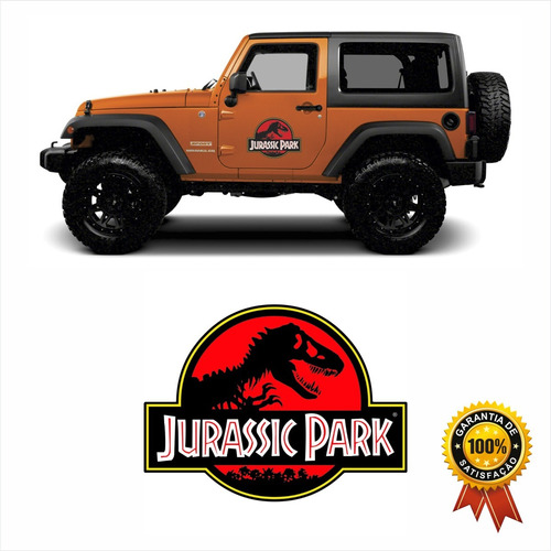 Adesivo Jeep Jurassic Park 1 Original Universal Studios | Parcelamento sem  juros