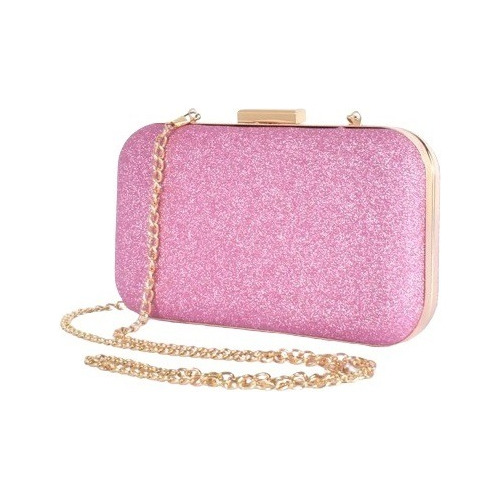 Bolsa Clutch Crossbody Brillante Bolso De Noche Mujer Cadena