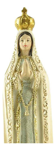 J 7,87 ''estatuilla De Resina De Fátima Estatua De Virgen