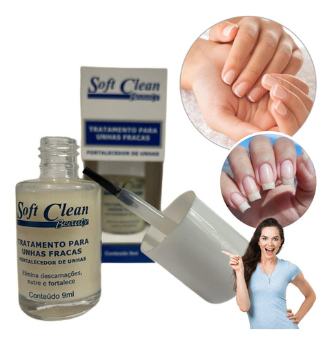 Tratamento Para Unhas Fracas E Fortalece 9ml + 6 Lixas Cor Neutro