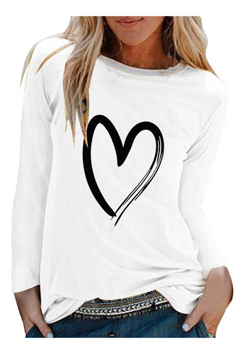 Sudadera Mujer Top Blusa Sueter Moda Informal Camiseta Amor