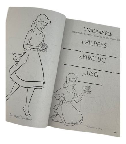 Libro Para Colorear Princesas Disney