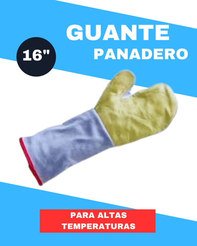 Guante Tipo Panadero Y Hornos 16  (6 Pares)