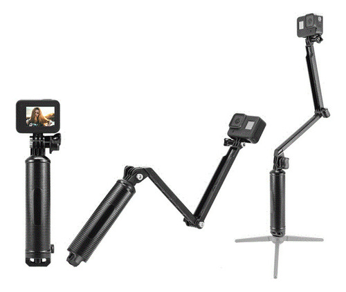 Baston Selfie Stick Monopie Tripie Gopro, 3 Vías