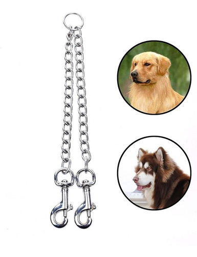 Cosmos Metal Cadena Heavy Duty Doble Clip Mascota Perro Plom