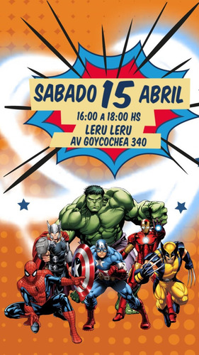 Video Invitacion Animada - Avengers