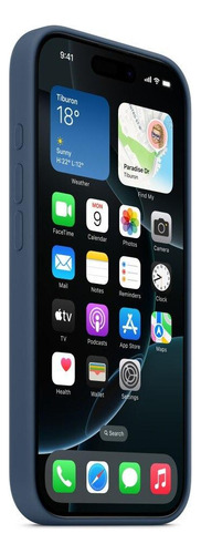 Capa Com Magsafe iPhone 16 Pro, Apple, Silicone Denim