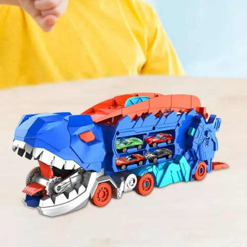 Novo Caminhão Devorador De Dinossauros, 4 Minicarros