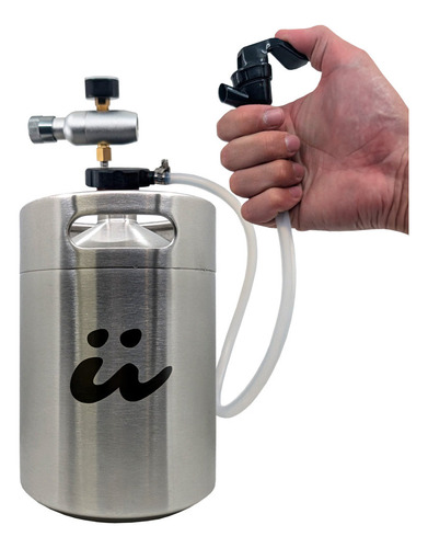 Keg 5lt Con Dispensador Flexible Y Co2 | Portátil | Camping