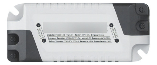 Fuente Driver Para Panel Led 48w 60x60 30x1200 Led Panel