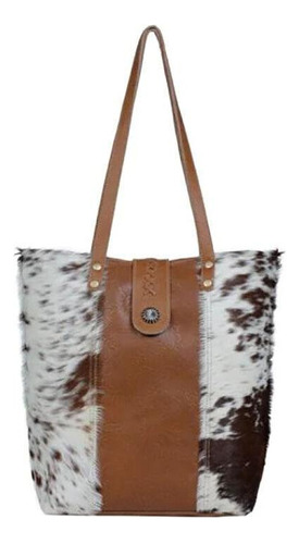 Bolso Myra Bags - Diseño Lona/piel - Grizzly Bear