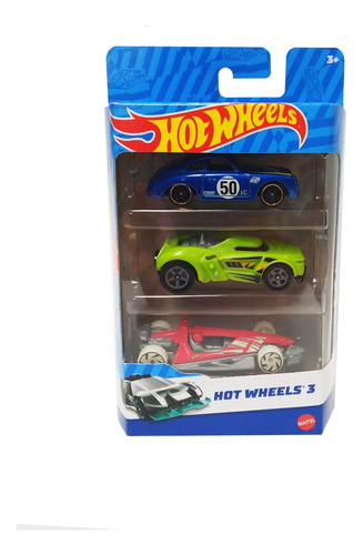 Hot Wheels Pack X3 Vehiculos Auto Mattel Hw K5904