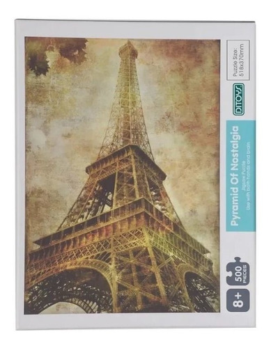 Imagen 1 de 2 de Rompecabezas Torre Eiffel - 500 Piezas - Ditoys - 