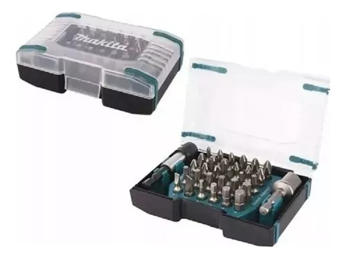 Juego Set De Puntas Con 2 Adaptadores 32 Pz Makita D-65084