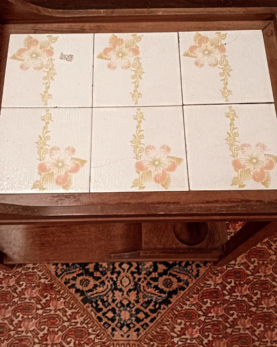 Mesa Bar Rodante Con Mayolica (Usado)