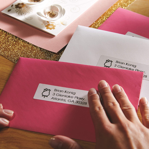Etiquetas De Dirección Blancas Para Etiquetadoras Postales D