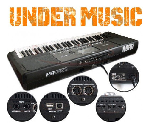 Sintetizador Korg Pa600 Arranger 61 Teclas