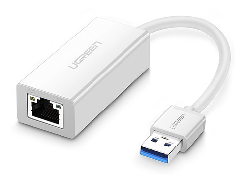 Adaptador Ethernet Rj45 Ugreen Para Usb 3.0 Branco 20255