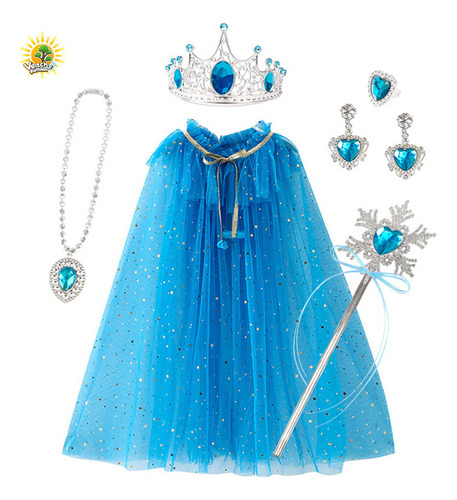 Ggg Accesorios De Capa De Princesa Elsa, Para Niñas , 6
