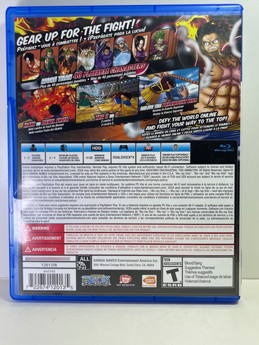 Videojuego Ps4 One Piece Burning Blood (Usado)