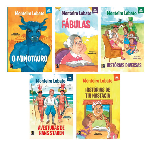 Coleção Tatu-bola Livros De Monteiro Lobato Com 5 Títulos: Na, De Monteiro, Lobato. Na, Vol. Na. Editorial Editora Pé Da Letra, Capa Mole, Edição Na Em Português, 2019