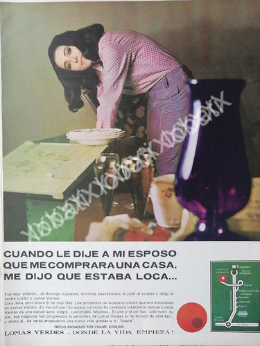 Cartel Retro Inicios De La Colonia Lomas Verdes D.f 1969 299