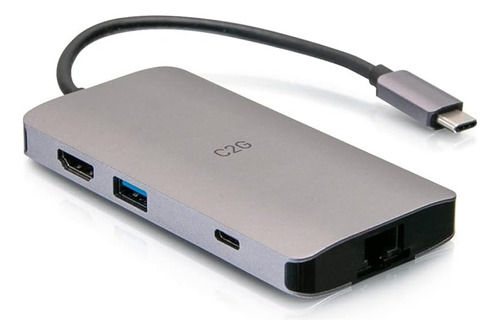 C2g Usb-c® 8 En 1 Mini Dock Con Hdmi®, 3x Usb-a, Ethernet, L