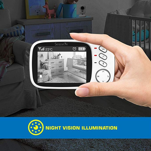 Imagen 3 de 6 de Cámaras Bebe Serenelife Slbcam20 Monitor 3.2 1 Año Garantía!
