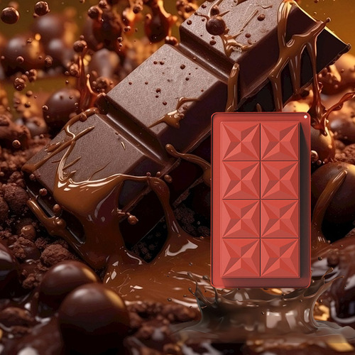 Moldes Energéticos Para Magdalenas Con Forma De Chocolate De