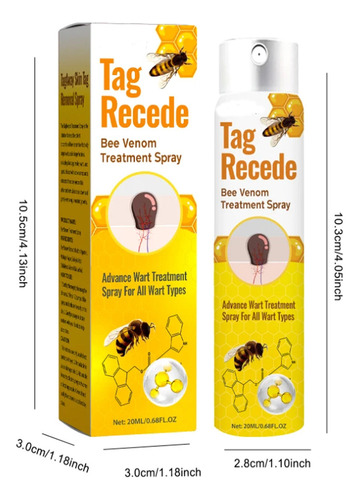A 3pcs Tag Recede Bee,tag Recede Bee Spray Para Mujeres Y