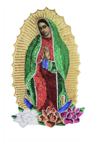 Aplicación Lentejuela Mod Virgen De Guadalupe 55cm De Altura