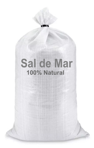 1 Costal De 50 Kilos De Sal De Mar Orgánica 100% Natural