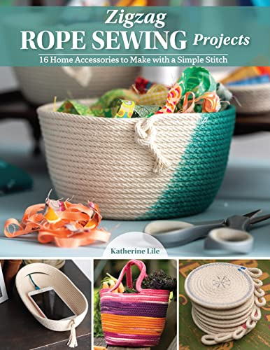 Book : Zigzag Rope Sewing Projects 16 Home Accessories To..