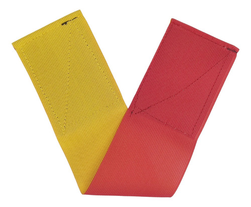 Par Braçadeira Elástica Dupla Face Vermelho/amarelo Airsoft