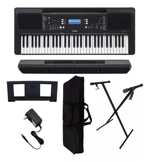 Teclado Piano Yamaha Psr E373 Kit Completo! Oferta!!!
