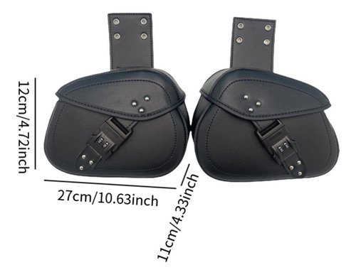 Bolsa De Silla De De Motocicleta Pu Cuero Ajustable Bolsas