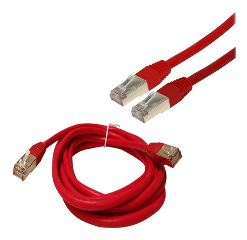 Cable Ponchado Ftp Cat6 Patch Cord Rj-45 De 1.8 Metros Xcase