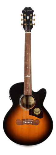 Guitarra Parlor EpiPhone J-200 Ec Studio Vintage Sunburst