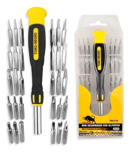 Kit Mini Desarmador Destornillador Precisión Con 30 Puntas