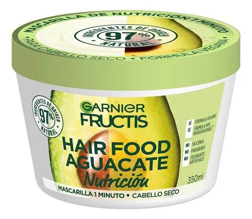 Garnier Fructis Hair Food Acondicionador Aguacate Pelo seco, 350m...