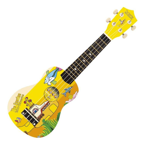 Ukelele Soprano Diseño Submarino Amarillo 4 Cuerda Beatl