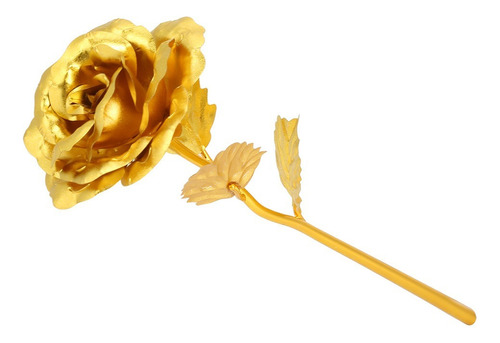Rosas Chapadas En Oro De 24k,regalos De Rosas Con Lámina Oro